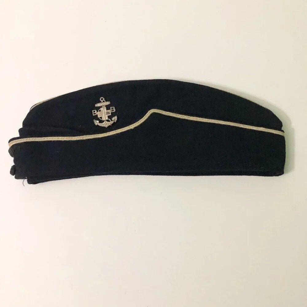 Vintage Boys Brigade Forage Cap Boys Scouts Sure Stedfast Brooch Pin